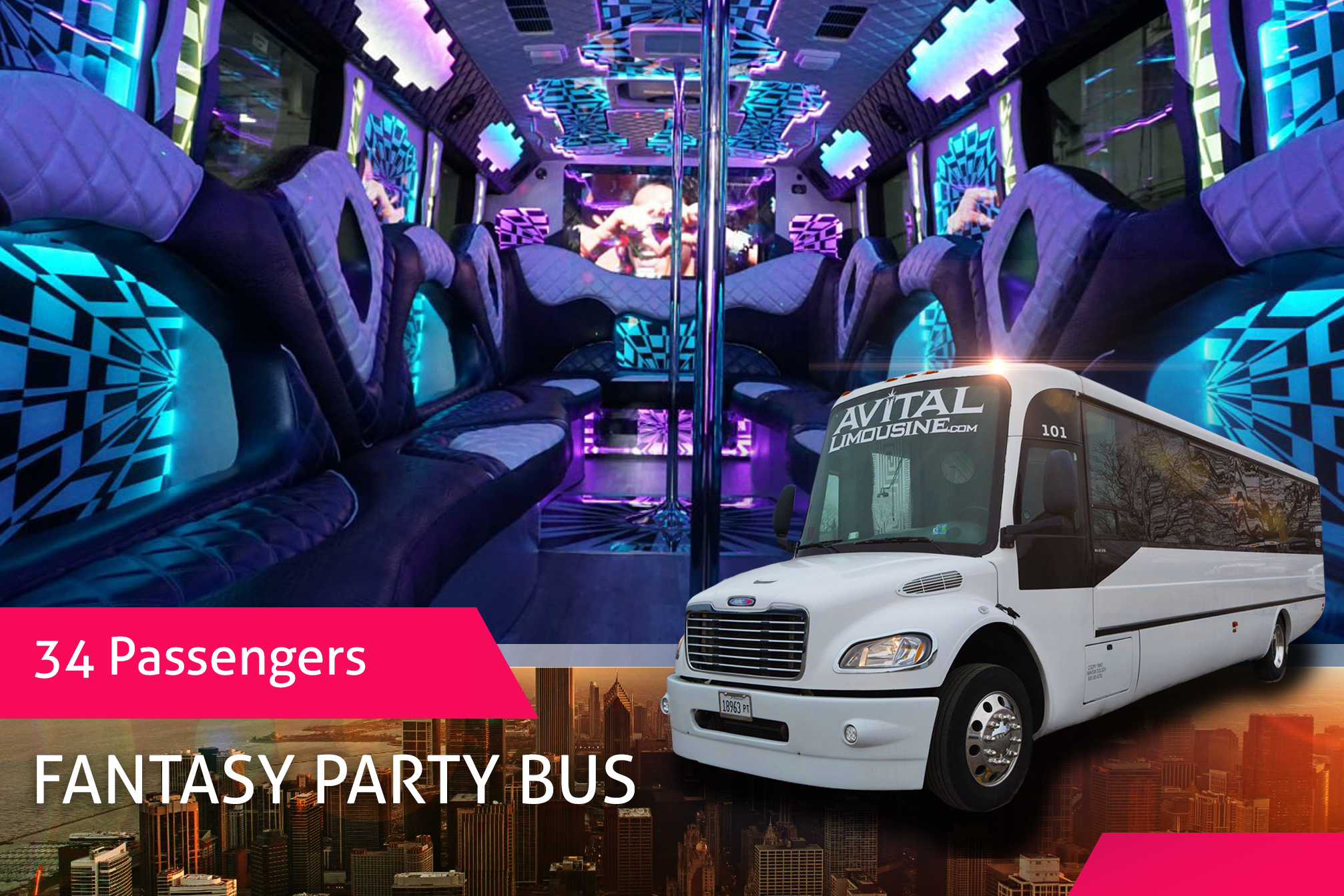 Chicago Party Bus Fantasy Edition